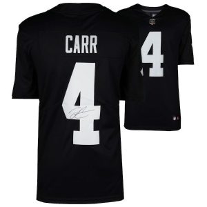 Derek Carr Las Vegas Raiders Autographed Nike Black Limited Jersey