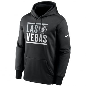 Las Vegas Raiders Nike Stacked Performance Hoodie