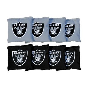 Las Vegas Raiders Replacement Corn-Filled Cornhole Bag Set