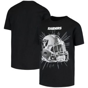 Las Vegas Raiders Youth Black Flex It T-Shirt