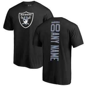 Las Vegas Raiders Black Personalized Playmaker T-Shirt