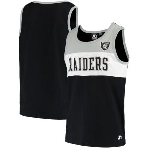 Starter Las Vegas Raiders Black Highlight Reel Tank Top